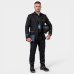 Botina De Segurança Biqueira de PVC Cartom CA15080 Passador Refletivo Couro Nobuck Casual - Preto e Vermelho