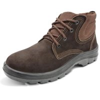 Botina De Segurança Biqueira de PVC Cartom CA41335 Couro Nobuck Casual TP092ECO - Marrom