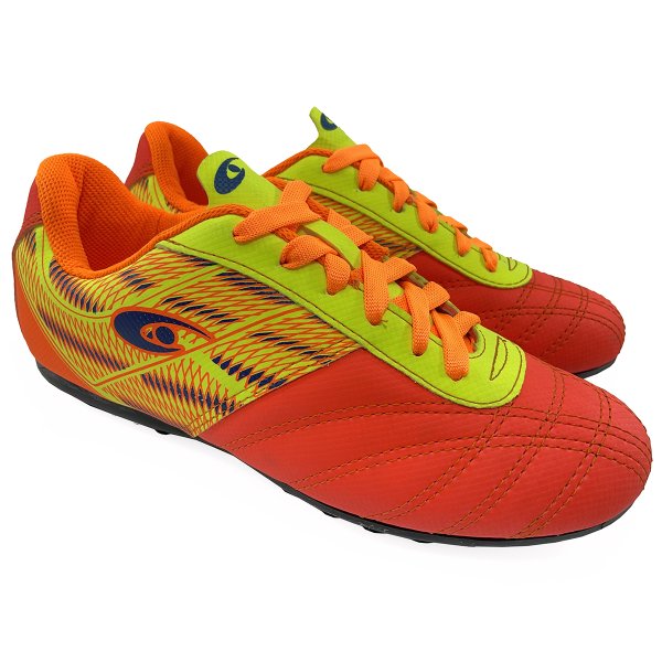 Chuteira Society Carreiro CR029 Masculina - Laranja e Verde