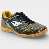 Chuteira Futsal Dray Layt Masculino - Preto e Amarelo