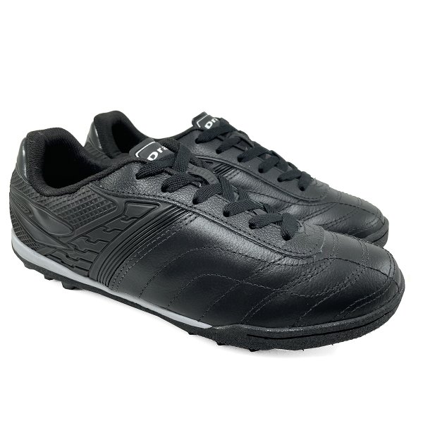 Chuteira Society Dray Couro Masculina - Preto