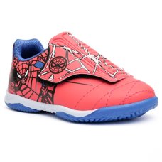 Chuteira Infantil Futsal Dray Marvel Homem Aranha - Vermelho e Preto