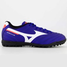 Chuteira Society Mizuno Morelia Club AS Masculina - Azul e Branco