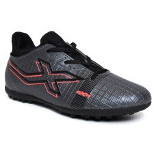 Chuteira Society Oxn Velox 4 Neo Masculina - Grafite e Coral