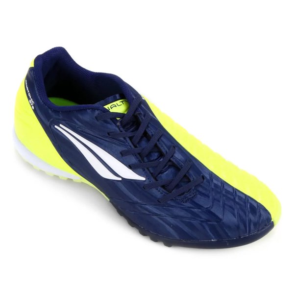 Chuteira Society Penalty Digital Pro - Azul e Amarelo
