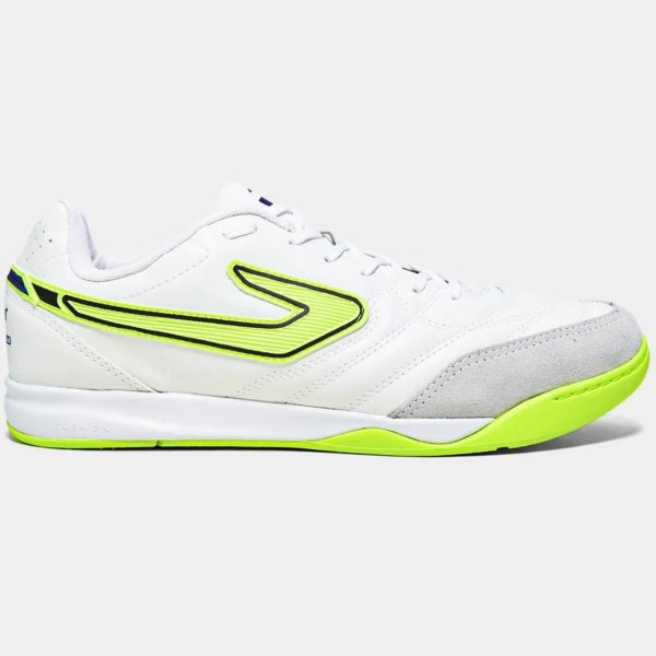 Chuteira Futsal Topper Maestro Club V Unissex - Branco e Verde