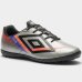 Chuteira Society Umbro Aero Masculina - Cinza e Vermelho