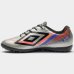 Chuteira Society Umbro Aero Masculina - Cinza e Vermelho