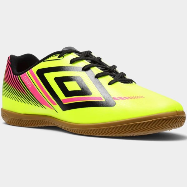 Chuteira Futsal Umbro Aero Masculino - Amarelo e Preto