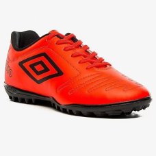 Chuteira Society Umbro Class Fiery Masculina - Coral