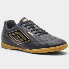 Chuteira Futsal Umbro Class Footballer Masculino - Preto e Bege