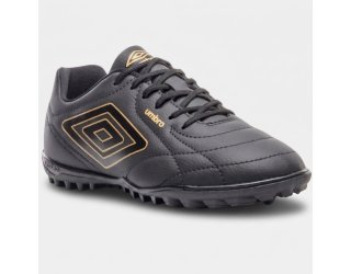Chuteira Society Umbro Class Footballer Masculino - Preto e Dourado Chuteira Society Umbro Class Footballer Masculino - Preto e Dourado