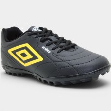 Chuteira Society Umbro Class Footballer Masculino - Preto e Amarelo Chuteira Society Umbro Class Footballer Masculino - Preto e Amarelo