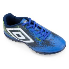 Chuteira Society Umbro Cosmic - Azul e Branco