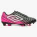 Chuteira Campo Umbro Fifty V - Preto e Rosa