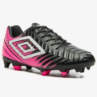 Chuteira Campo Umbro Fifty V - Preto e Rosa