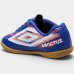 Chuteira Infantil Umbro Futsal Indoor Invictus Menino - Azul e Bege