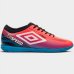 Chuteira Futsal Umbro Indoor Top Speed League Masculino - Rosa e Azul