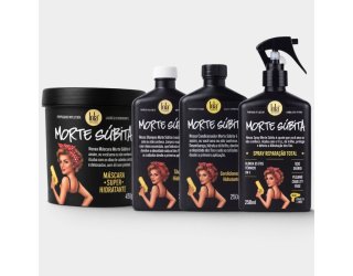 Kit Lola Morte Súbita Linha Tratamento Capilar - Shampoo + Condicionador + Spray + Máscara Fortificante
