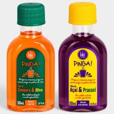 Kit Óleo Capilar Lola Linha Pinga Cenoura e Oliva 50ml + Óleo Açaí e Pracaxi - 50ml
