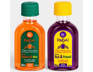 Kit Óleo Capilar Lola Pinga Açaí e Pracaxi e Cenoura e Oliva - Óleo Açaí e Pracaxi 50ml + Óleo Cenoura e Oliva 50ml