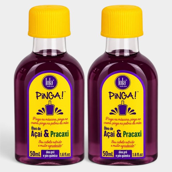 Kit Óleo Capilar Lola Linha Pinga Açaí e Pracaxi 50ml + Óleo Açaí e Pracaxi - 50ml
