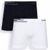 Kit 2 Cuecas Boxer Lupo Microfibra Sem Costura - Branco e Preto
