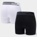 Kit 2 Cuecas Boxer Lupo Microfibra Sem Costura - Preto e Branco