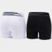 Kit 2 Cuecas Boxer Lupo Microfibra Sem Costura - Preto e Branco