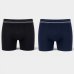 Kit 2 Cuecas Boxer Lupo Microfibra Sem Costura - Preto e Marinho