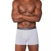 Kit Cueca Boxer Lupo Com Elastano 2 Peças - Preto e Cinza