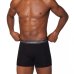Kit Cueca Boxer Lupo Com Elastano 2 Peças - Preto e Cinza