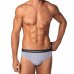 Kit Cueca Slip Lupo Com Elastano 2 Peças - Preto e Cinza