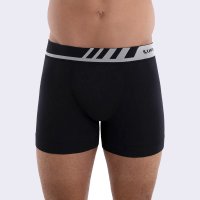 Cueca Boxer Lupo Microfibra Cós Com Chanfro - Preta