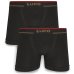 Kit 2 Cuecas Boxer Lupo Microfibra Sem Costura - Preto e Vinho