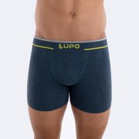 Cueca Boxer Lupo Sem Costura - Azul