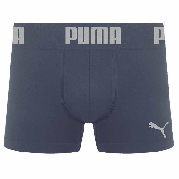 Cueca Puma Boxer Sem Costura Masculina - Chumbo