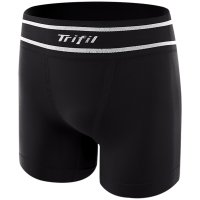 Cueca Boxer Trifil Listra Sem Costura Elástico Masculina - Preto