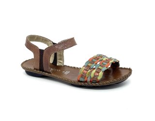 Rasteira Andacco em Couro Legítimo Jade Safira - Marrom Rasteira Andacco em Couro Legítimo Jade Safira - Marrom