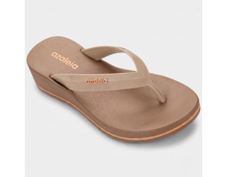 Chinelo Azaleia Plataforma Confort Feminino - Marrom