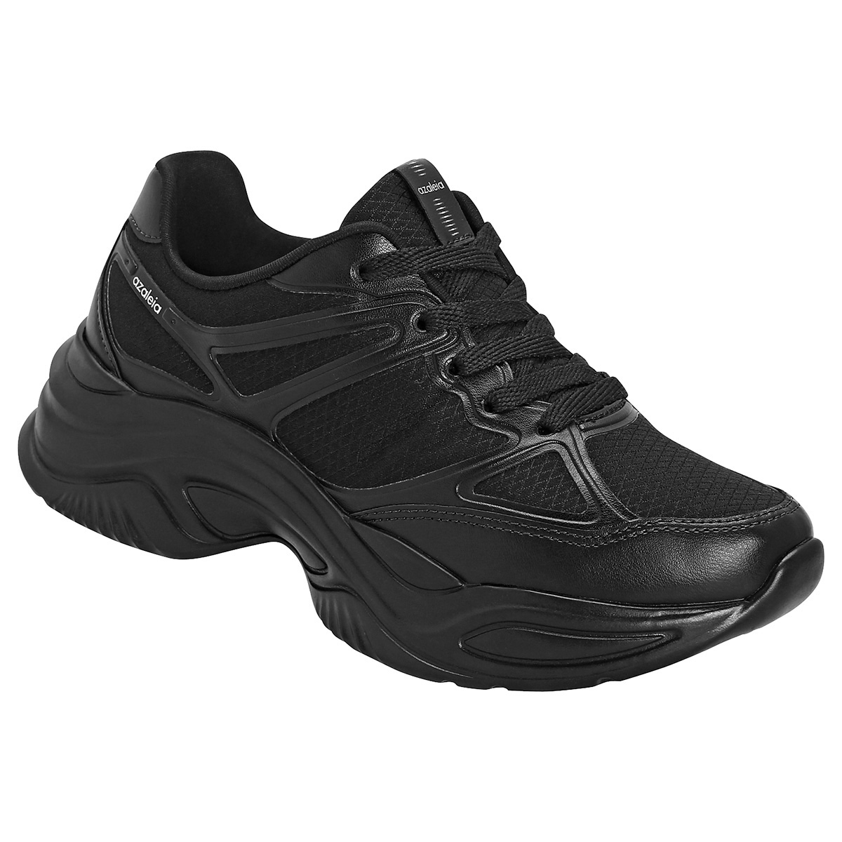 tenis chunky preto feminino