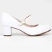 Scarpin Beira Rio Boneca Fivela Salto Bloco - Branco