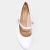 Scarpin Beira Rio Boneca Fivela Salto Bloco - Branco