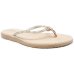 Rasteira Beira Rio Flatform Pedraria Feminina - Ouro Rosado