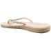 Rasteira Beira Rio Flatform Pedraria Feminina - Ouro Rosado