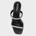 Tamanco Beira Rio Tiras Strass Feminino - Preto
