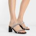 Tamanco Beira Rio Tiras Strass Feminino - Preto