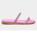 Rasteira Beira Rio Flatform Strass Feminina - Rosa