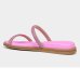 Rasteira Beira Rio Flatform Strass Feminina - Rosa