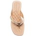Tamanco Anabela Beira Rio Detalhe Feminino - Ouro Rosado